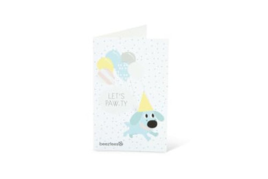 Produktbild von Beeztees Puppy Postkarte mit Umschlag Paw