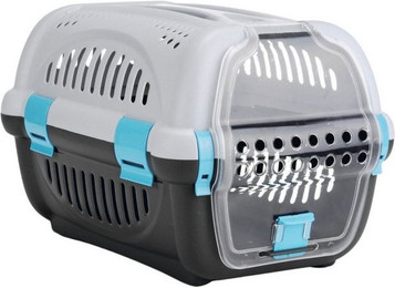 Produktbild von Beeztees Reisebox Rhino Transportbox grau/blau