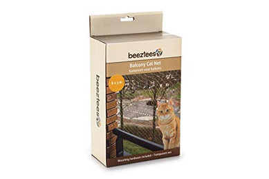 Produktbild von Beeztees Schutznetz Katzennetz für Balkon transparent - 8 m