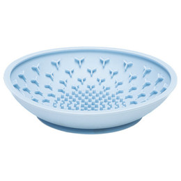 Produktbild von beeztees Silikon Schleckmatte Schale hellblau