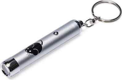 Produktbild von Beeztees Tier-Intelligenzspielzeug Katzenspielzeug Laserlicht Mouse silber