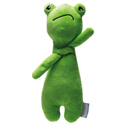 Produktbild von Beeztees Tierkuscheltier Hundespielzeug Grumpy Froggy aus Plüsch grün