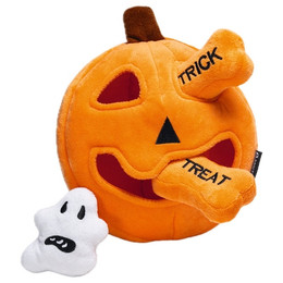 Produktbild von Beeztees Tierkuscheltier Hundespielzeug Halloween Hide 'n' Seek Kürbis