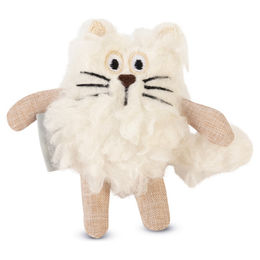 Produktbild von Beeztees Tierkuscheltier Katzenspielzeug Faline weiß