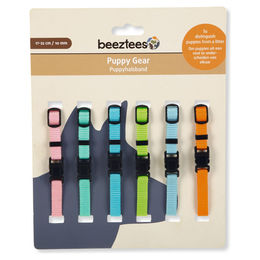 Produktbild von Beeztees Welpen-Hundehalsband aus Nylon 6er Pack
