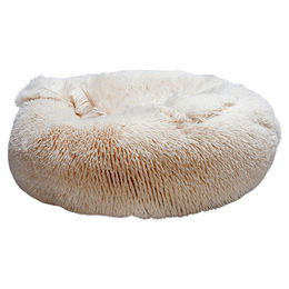 Produktbild von Beeztees Yala Hundebett aus Plüsch beige Ø 50 cm - 50 cm