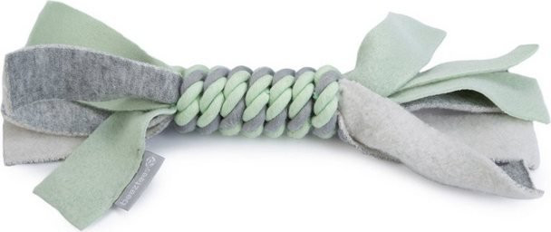 Produktbild von Beeztees Zerrspielzeug Puppy Spielseil Kaz mint-grau - 200 g