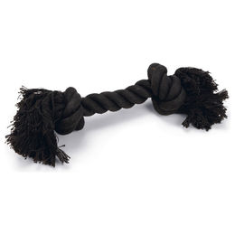 Produktbild von Beeztees Zerrspielzeug Spieltau mit 2 Knoten schwarz - 205 g