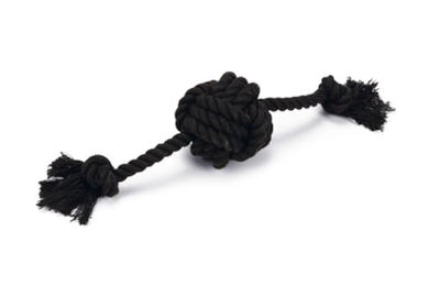 Produktbild von Beeztees Zerrspielzeug Spieltau mit Ball Bari schwarz