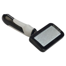 Produktbild von Beeztees Zupfbürste schwarz/grau für Hunde Größe M