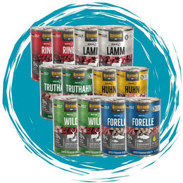 Belcando Baseline Mixpaket - hochwertiges Nassfutter mit 6 verschiedenen Sorten 2x6x400g, Nassfutter für: Hunde – Bild 1 von 5