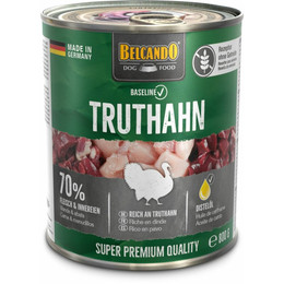 Produktbild von Belcando Baseline Truthahn Nassfutter für Hunde - 24 x 800 g