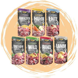 Belcando Belcando Frischebeutel Bundle - 7 proteinreiche Sorten im Vorratspaket, Nassfutter für: Hunde – Bild 1 von 5