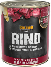 Produktbild von Belcando Feuchtnahrung Rind mit Kartoffeln & Erbsen - 6 x 800 g