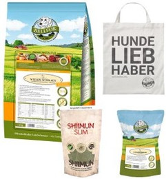 Produktbild von Bellfor Diät-Futterset mit kaltgepresstem Trockenfutter für große Hunderassen mit Hühnerfleischgeschmack - 4 x 1,06 kg