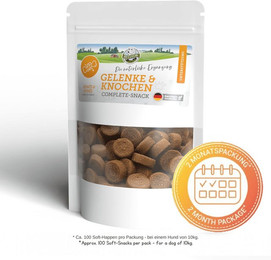 Produktbild von Bellfor Ergänzungsfuttermittel für Hunde - Gelenke und Knochen Complete-Snack - 3x150g