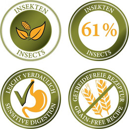 Produktbild von Bellfor Hundenassfutter Getreidefrei mit Insektenprotein Naturfarm-Menü - 400 g