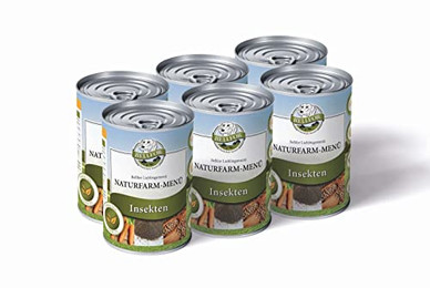 Produktbild von Bellfor Hundenassfutter Naturfarm-Menü mit Insektenprotein - 6 x 400 g