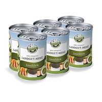 Produktbild von Bellfor Landgut-Menü Hypoallergenes Getreidefreies Nassfutter mit Insekten für Hunde - 6 x 400 g