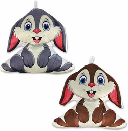 Produktbild von BEMIRO Tierkuscheltier 2er Set Hase Kuscheltier Kissen aus Plüsch