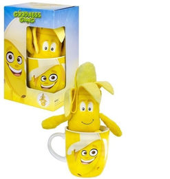 Produktbild von BEMIRO Tierkuscheltier Banane in Tasse - 330 ml