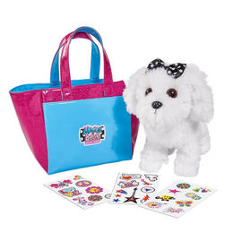 Produktbild von BEMIRO Tierkuscheltier Maggie und Bianca Hund mit Tasche