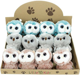 Produktbild von BEMIRO Tierkuscheltier Mini Eule - 12 x 12 Stk.