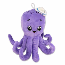 Produktbild von BEMIRO Tierkuscheltier Oktopus Kuscheltier lila mit Matrosenmütze
