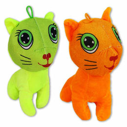 BEMIRO Tierkuscheltier Plüsch Katze mit großen Augen – Bild 1 von 7