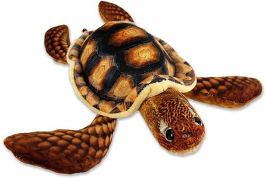 Produktbild von BEMIRO Tierkuscheltier Plüsch Schildkröte in braun & grün - ca. 25 - 36 cm