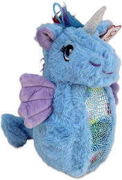 Produktbild von BEMIRO Tierkuscheltier Seepferdchen Stofftier mit Glitzerhorn