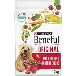 Produktbild von Beneful Original Hundefutter trocken mit Rind und Gartengemüse - 12 kg