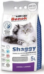 Produktbild von BENEK Shaggy Lavendel Streu für langhaarige Katzen 5 l