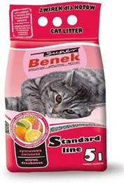Produktbild von BENEK Super benek Zitrusfrische Bentonit-Katzenstreu - 5 l