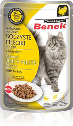 Produktbild von BENEK Super Filets in Putenfleischsauce - 28 x 85 g