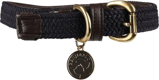 Produktbild von Benji & Flo Hundehalsband mit Interlaced-Lederfutter