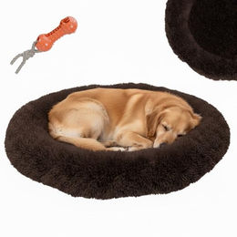 BENNO® Hundebett BALU Donut 70x70x16 cm, waschbar, rutschfest, Polyester, Polypropylen-Füllung, inkl. Kauknochen – Bild 1 von 9