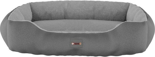 BENNO® Hundebett SAMMY 65x50x16 cm, quadratisch, Polyester, rutschfest, inkl. Kauknochen – Bild 1 von 8