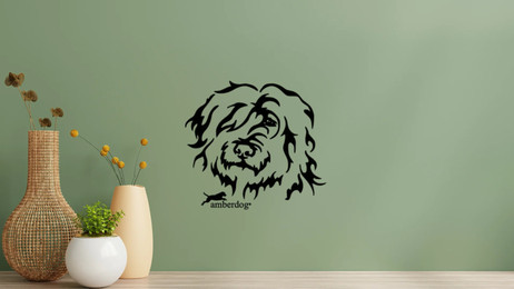 Produktbild von Bergamasker Kopf Wandtattoo Wandbild Wandsticker Wandaufkleber Wanddekoration