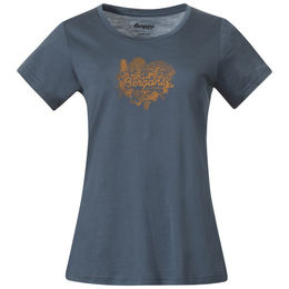 Produktbild von Bergans Damen T-Shirt Graphic Wool Tee Orion Blau XS