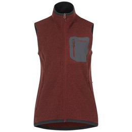 Produktbild von Bergans Damen Weste Kamphaug Knitted Weinrot