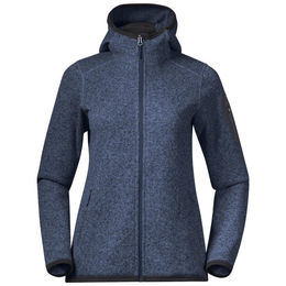 Produktbild von Bergans Damenjacke Kamphaug Knitted Hoodie Orion Blau