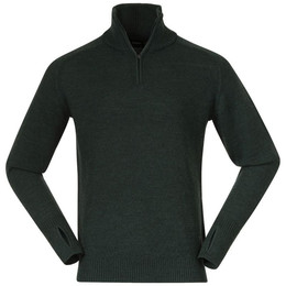 Produktbild von Bergans Herren Pullover Ulriken Light Merino Dunkelgrün