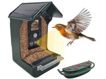 Produktbild von Berger & Schröter Vogel-Futterhaus mit 1080P Kamera und Solar