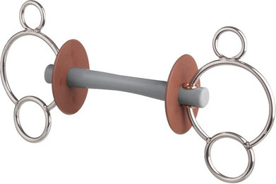 Produktbild von beris 3-Ring Gebiss mit Comfortstange, Breite 12 cm, soft