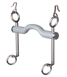 Produktbild von Beris Gebiss Dressurkandare Zungenbogen Lang Hard grau