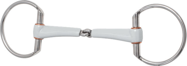 Produktbild von beris Olivenkopfgebiss einfach gebrochen MEDIUM mit 6 cm Ring - 125 mm