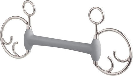 Produktbild von Beris Springkombikandare Olivenkopfstange soft - 140 mm