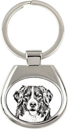 Produktbild von Berner Sennenhund, Berner Sennenhund - Schlüsselanhänger mit Hund, Schlüsselanhänger mit Aufdruck, personalisierter Anhänger der Marke Art-Dog silber