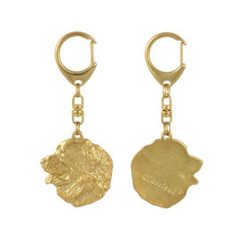 Berner Sennenhund Schlüsselanhänger vergoldet – Bild 1 von 7